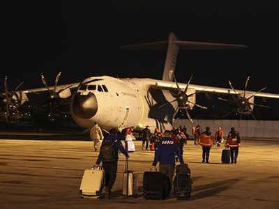 Arakanlı Müslümanlar için Sahra Hastanesi Taşıyan Uçak Ankara'dan Yola Çıktı