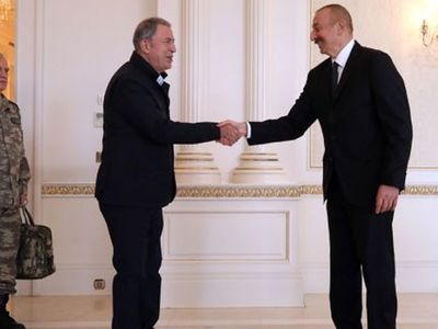 Azerbaycan Lideri Aliyev, Hulusi Akar'ı Kabul Etti!