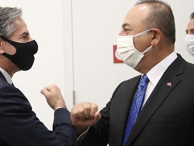 Bakan Çavuşoğlu ABD Dışişleri Bakanı Blinken ile Bir Araya Geldi