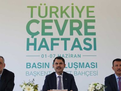 Bakan Kurum, Başkent Millet Bahçesi’nde gazete ve televizyonların Ankara temsilcilerine açıklamalarda bulundu