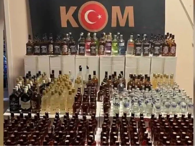 Bakan Yerlikaya açıkladı: Binlerce şişe sahte alkol ele geçirildi