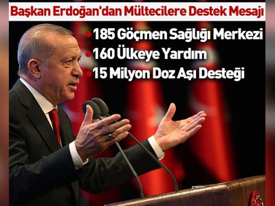 Başkan Erdoğan'dan Avrupa Bölgesi Göç ve Sağlık Yüksek Düzeyli Toplantısı'na video mesaj: 15 milyon doz aşıyı Afrikalı kardeşlerimize ulaştıracağız