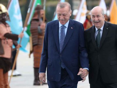 Başkan Recep Tayyip Erdoğan, Cezayirli mevkidaşı Abdülmecid Tebbun'u Ankara'da resmi törenle karşıladı!