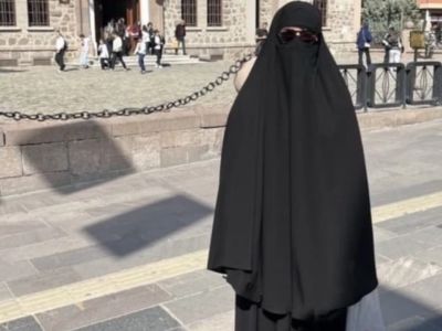 Başkentte metroda panik! Siyah çarşafla gezen erkek gözaltına alındı