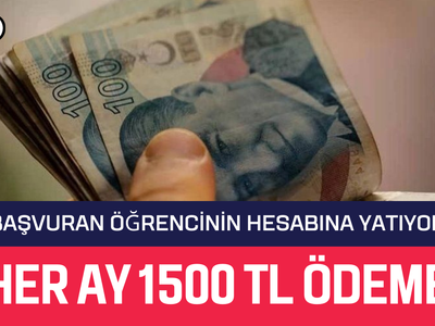 Başvuran öğrenci her ay 1.500 TL desteği kapacak! Desteğin kullanım şartları belli oldu