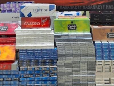 Batman'da 9 bin paket kaçak sigara yakalandı