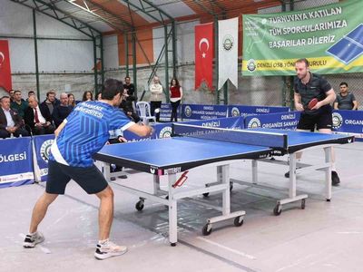 Denizli OSB 7. masa tenisi turnuvasında şampiyon Bahar Tekstil oldu