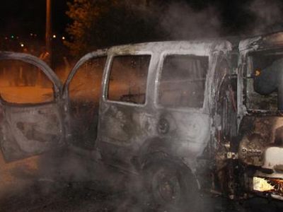 Bilecik'te Seyir Halindeki Otomobil Yandı