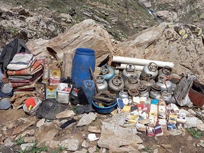 Bitlis’te Teröristlerin Araziye Sakladığı Patlayıcılar Ele Geçirildi