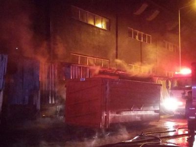 Bursa'da Mobilya Fabrikasında Yangın