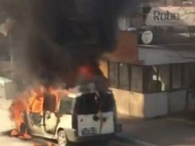 Bursa'da Seyir Halindeki Araç Alev Alev Yandı
