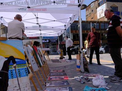 Van'da Gazze'ye yönelik resim sergisi ile farkındalık yaratıldı