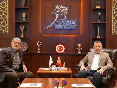 Rektör Kırışık, şehit Nuri Özcan’ın babası Mehmet Özcan ile görüştü