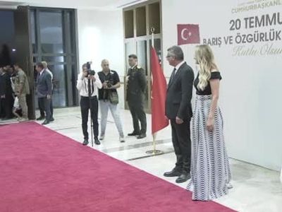 Kktc cumhurbaşkanlığında barış ve özgürlük bayramı resepsiyonu
