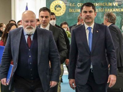 Çevre, Şehircilik ve İklim Değişikliği Bakanı Murat Kurum, AB Komisyonu Kıdemli Başkan Yardımcısı Timmermans ile görüştü