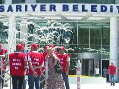 CHP'li Sarıyer Belediyesinde zam grevi! İşçiler kararı protesto ediyor