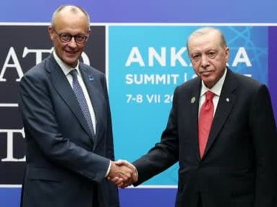 Cumhurbaşkanı Erdoğan, Almanya Başbakanı Merz ile görüştü