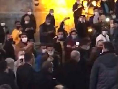 Cumhurbaşkanı Erdoğan Ayasofya'da Tekbirlerle Karşılandı