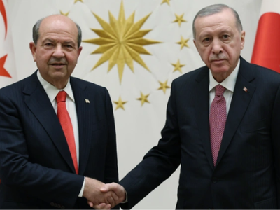 Cumhurbaşkanı Erdoğan, KKTC Cumhurbaşkanı Tatar ile görüştü