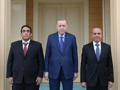 Cumhurbaşkanı Erdoğan, Libya Başkanlık Konseyi Başkanı Menfi'yi Ağırladı