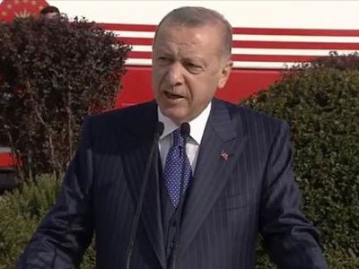 Cumhurbaşkanı Erdoğan Sancak Töreni'ne Katıldı