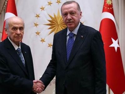 Cumhurbaşkanı Erdoğan ve Bahçeli Bir Araya Geldi