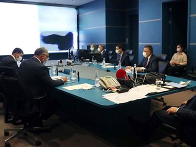 Cumhurbaşkanı Erdoğan, Kriz Merkezi'nde Yangınlar Hakkında Bilgi Aldı