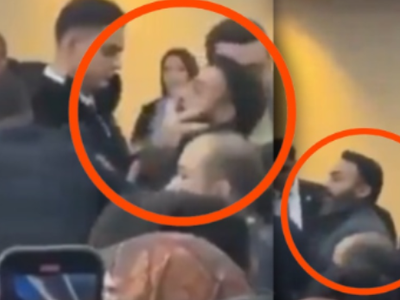 Cumhurbaşkanı Erdoğan'ı protesto etti!