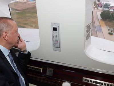 Cumhurbaşkanı Recep Tayyip Erdoğan, Akyurt'ta havadan inceleme gerçekleştirdi!