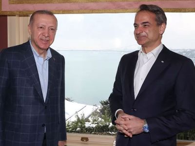 Cumhurbaşkanı Recep Tayyip Erdoğan ile Yunanistan Başbakanı Miçotakis Görüşüyor!