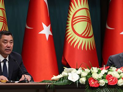 Cumhurbaşkanı Recep Tayyip Erdoğan, Kırgız Cumhuriyeti Cumhurbaşkanı Sadır Caparov İle Basın Toplantısı Gerçekleştirdi