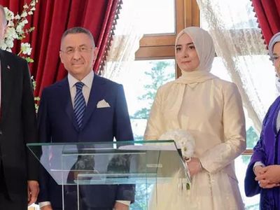 Cumhurbaşkanı Yardımcısı Fuat Oktay ile Cumhurbaşkanı Danışmanı Hümeyra Şahin evlendi! Nikah şahitleri Başkan Erdoğan ile eşi Emine Erdoğan oldu!