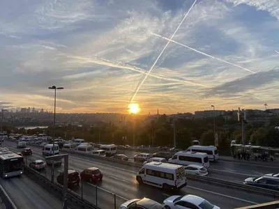 İstanbul'da gün doğumu manzarası büyüledi