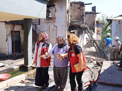 Kemaliye'de yangın mağdurlarına psikolojik destek seferberliği
