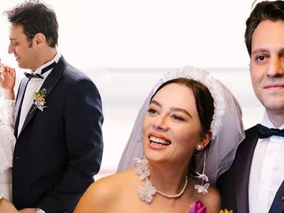 Demet Evgar ile Levent Babataş nikah fotoğrafları