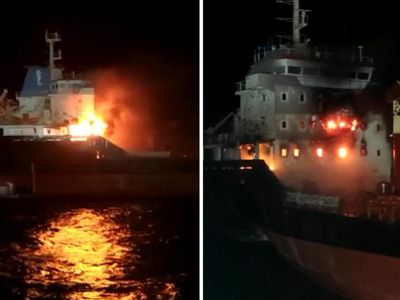 Denizde dehşet: Sinop’taki kuru yük yemişi bir anda alev aldı, kayıp ve yaralılar var