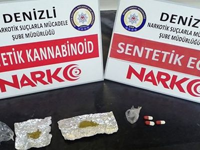 Denizli’de Durdurulan Araçtan 7 Bin Kullanımlık Sentetik Uyuşturucu Çıktı