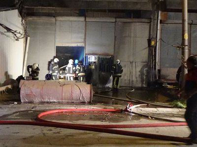 Denizli'de İplik Fabrikasında Yangın
