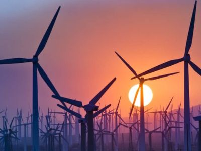 Doğal gaz deposu inşaatının elektriği rüzgardan elde ediliyor!