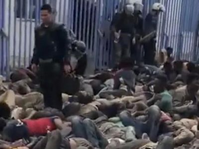 Dünya bu katliamı konuşuyor! İspanya Başbakanı Sanchez, insanlık suçu işleyen polislerine teşekkür etti!