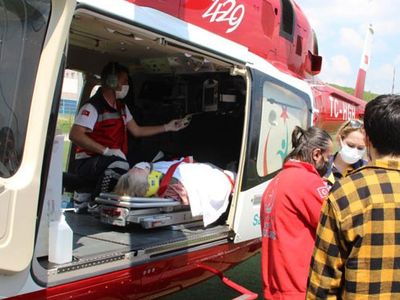 Düzce’de Hava Ambulansı Kazazede Kadın İçin Havalandı
