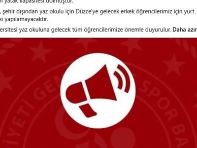 Düzce'deki erkek yurtlarının yatak kapasitesi doldu