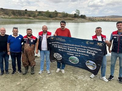 Edirne'den Tekirdağ'a Balıklandırma Projesi Uygulandı