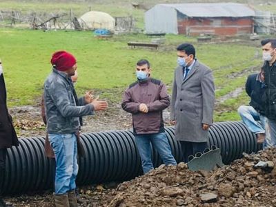 Elazığ'da Yağıştan Etkilenen Bölgeler İncelendi
