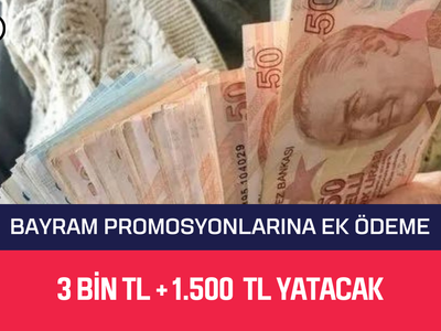 Emekli bayram promosyonuna ek ödeme yapılacağı duyuruldu! 3 BİN TL + 1.500 TL HESAPLARDA