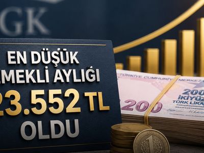 En Düşük Emekli Aylığı 23.552 TL Oldu
