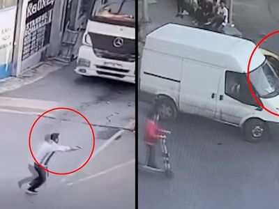Engelli Sürücü Trafikte Dehşeti Yaşadı