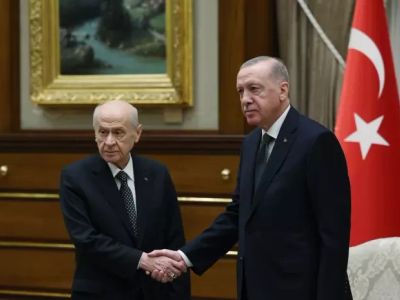 Erdoğan ile Bahçeli'nin Beştepe'deki görüşmesi başladı