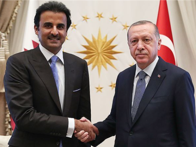 Erdoğan, Katar Emiri ile bir araya geldi