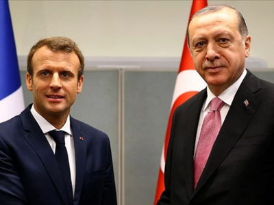 Erdoğan ve Macron'dan Suriye görüşmesi